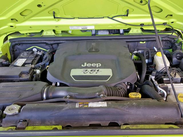 1C4AJWAG7DL504890 - 2013 JEEP WRANGLER S GREEN photo 7