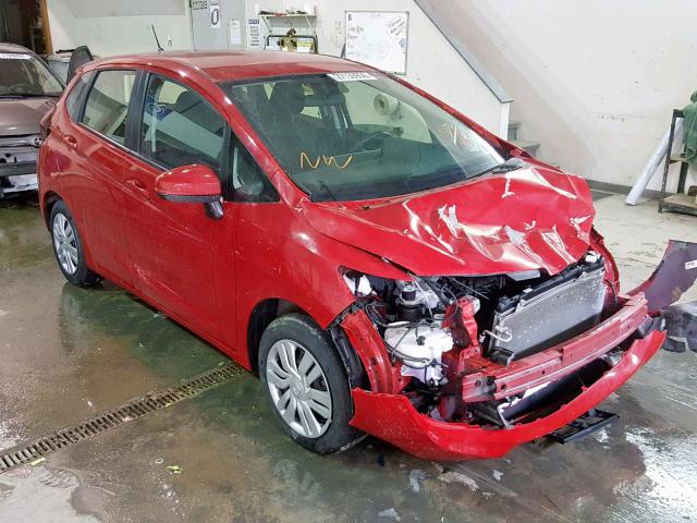 JHMGK5H50HS018700 - 2017 HONDA FIT LX RED photo 1