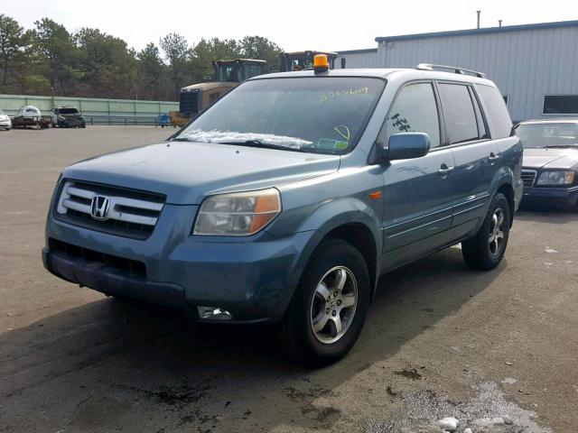 5FNYF18308B036810 - 2008 HONDA PILOT SE BLUE photo 2