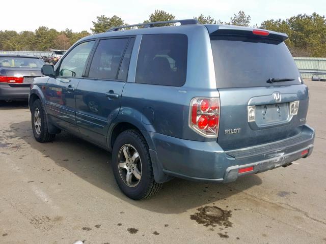 5FNYF18308B036810 - 2008 HONDA PILOT SE BLUE photo 3