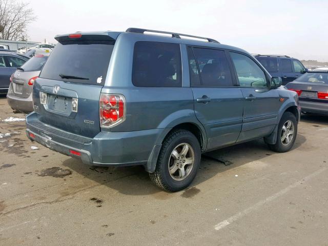 5FNYF18308B036810 - 2008 HONDA PILOT SE BLUE photo 4