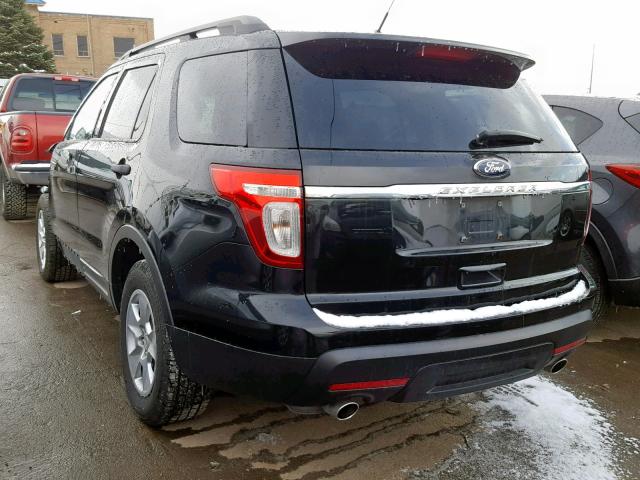 1FM5K7B82DGA68045 - 2013 FORD EXPLORER BLACK photo 3