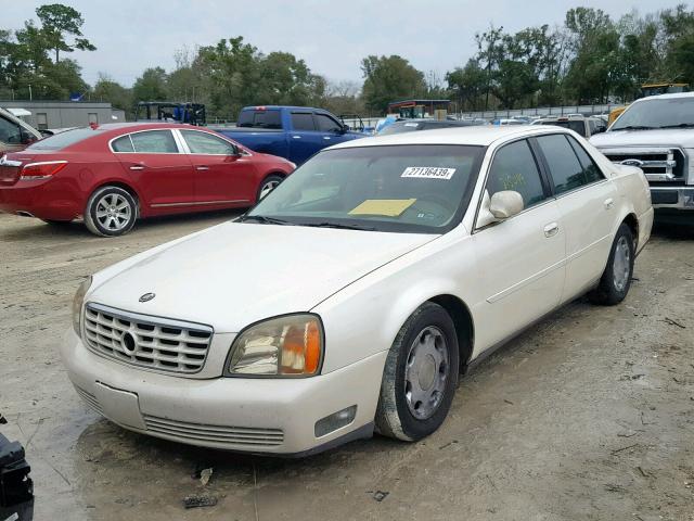 1G6KE54Y51U162887 - 2001 CADILLAC DEVILLE DH WHITE photo 2