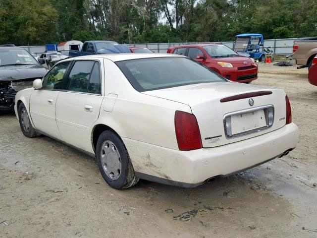 1G6KE54Y51U162887 - 2001 CADILLAC DEVILLE DH WHITE photo 3