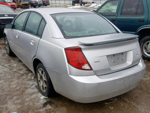 1G8AJ52F05Z101231 - 2005 SATURN ION LEVEL SILVER photo 3