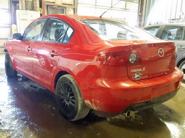 JM1BK32F661504514 - 2006 MAZDA 3 I RED photo 3