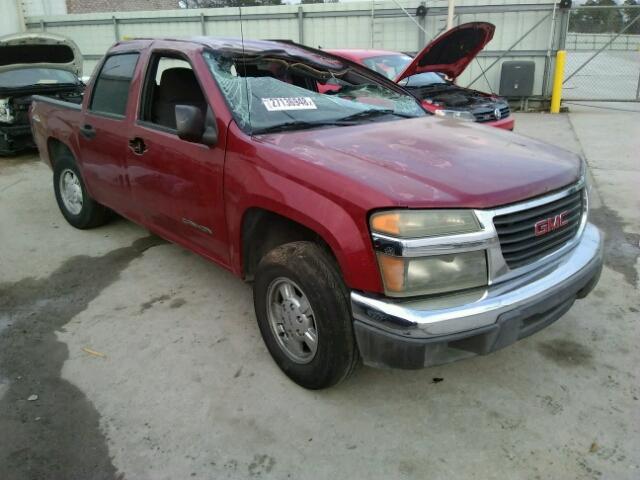 1GTCS136358242349 - 2005 GMC CANYON MAROON photo 1