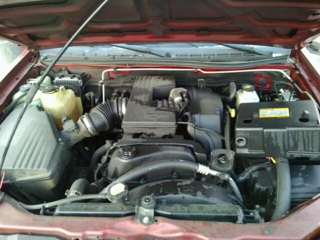 1GTCS136358242349 - 2005 GMC CANYON MAROON photo 7