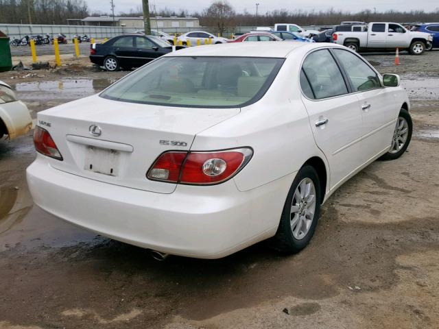 JTHBF30G136003138 - 2003 LEXUS ES 300 WHITE photo 4