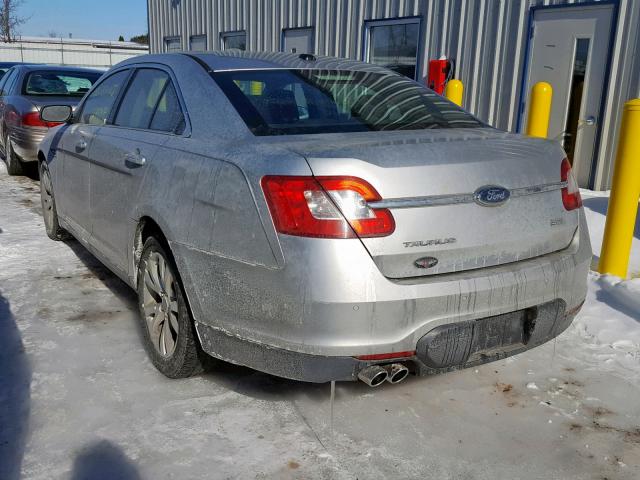 1FAHP2EW5AG155729 - 2010 FORD TAURUS SEL SILVER photo 3