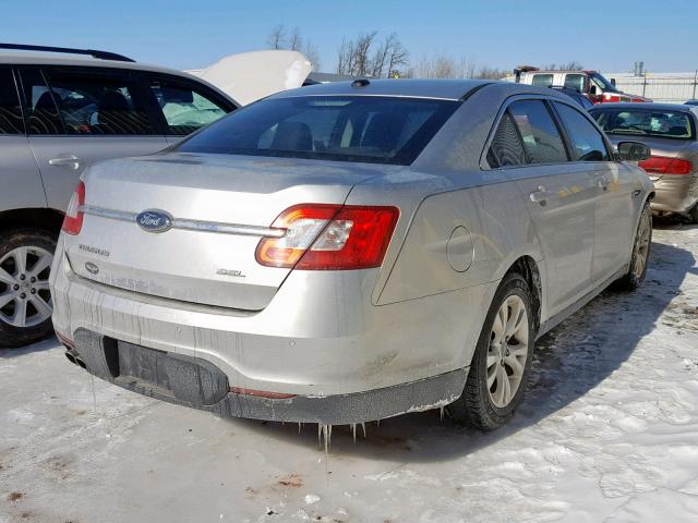 1FAHP2EW5AG155729 - 2010 FORD TAURUS SEL SILVER photo 4