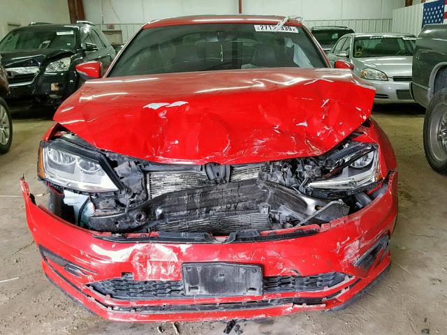 3VW4T7AJ6HM219558 - 2017 VOLKSWAGEN JETTA GLI RED photo 7