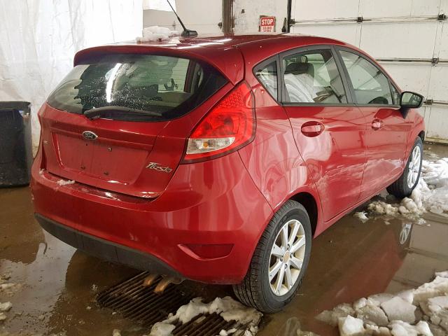 3FADP4EJXBM171477 - 2011 FORD FIESTA SE RED photo 4