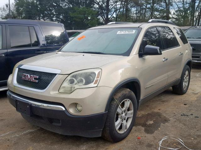 1GKER13757J135140 - 2007 GMC ACADIA SLE TAN photo 2