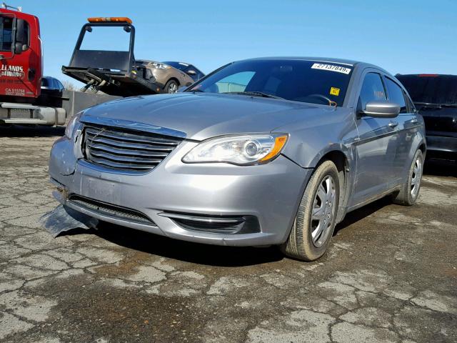 1C3CCBAB2DN689908 - 2013 CHRYSLER 200 LX SILVER photo 2