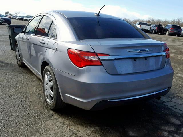 1C3CCBAB2DN689908 - 2013 CHRYSLER 200 LX SILVER photo 3