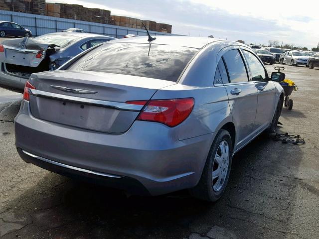 1C3CCBAB2DN689908 - 2013 CHRYSLER 200 LX SILVER photo 4