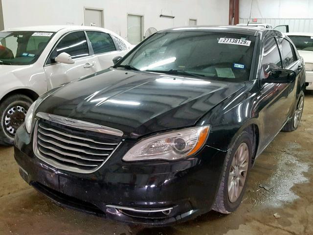 1C3CCBAB6CN289669 - 2012 CHRYSLER 200 LX BLACK photo 2