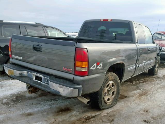 1GTEK19T02E243445 - 2002 GMC NEW SIERRA GRAY photo 4