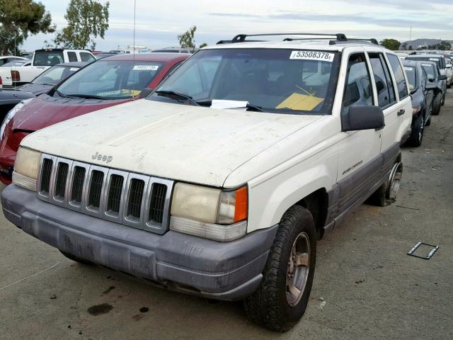 1J4GZ58S6TC294394 - 1996 JEEP GRAND CHER WHITE photo 2