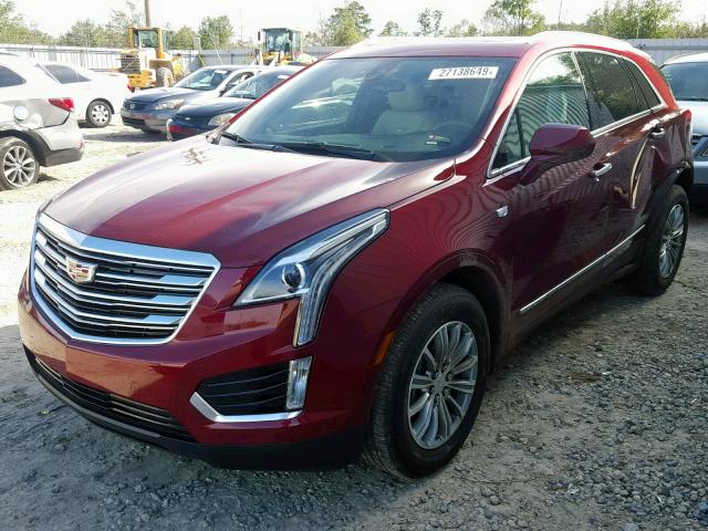 1GYKNBRS0HZ189633 - 2017 CADILLAC XT5 LUXURY BURGUNDY photo 2