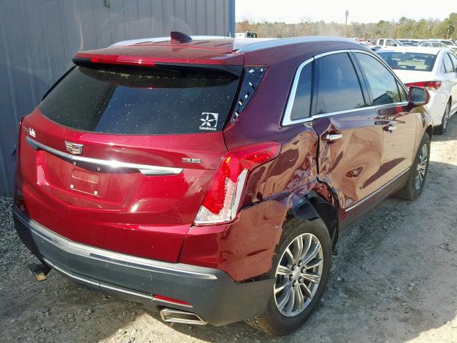 1GYKNBRS0HZ189633 - 2017 CADILLAC XT5 LUXURY BURGUNDY photo 4