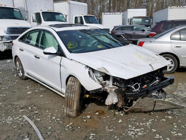 5NPE34AF5JH617051 - 2018 HYUNDAI SONATA SPO WHITE photo 1