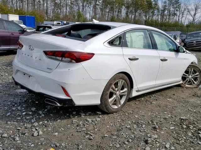 5NPE34AF5JH617051 - 2018 HYUNDAI SONATA SPO WHITE photo 4