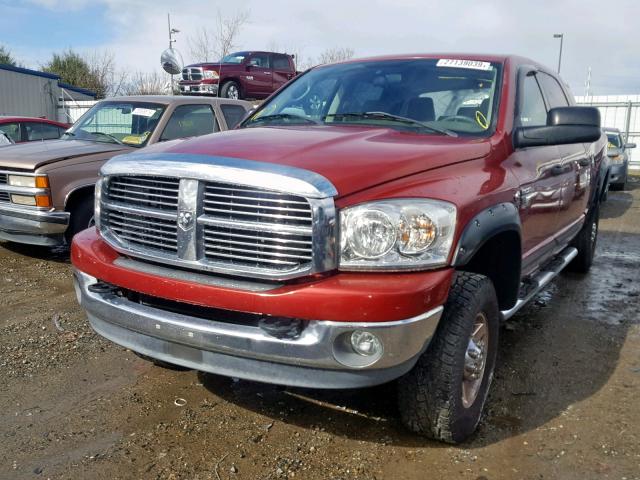 3D7KS29A57G777876 - 2007 DODGE RAM 2500 BURGUNDY photo 2