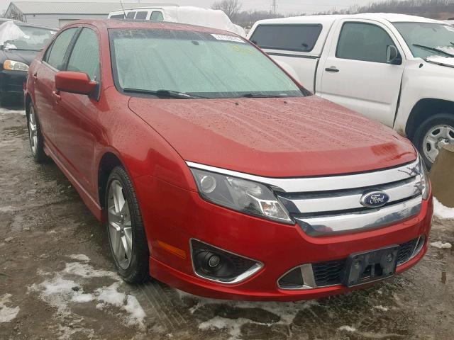 3FAHP0KC9AR301895 - 2010 FORD FUSION SPO RED photo 1