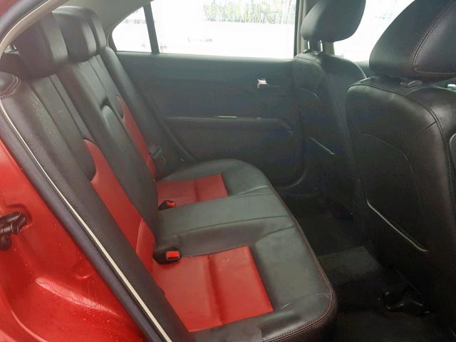 3FAHP0KC9AR301895 - 2010 FORD FUSION SPO RED photo 6