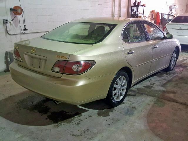 JTHBF30GX36014574 - 2003 LEXUS ES 300 GOLD photo 4