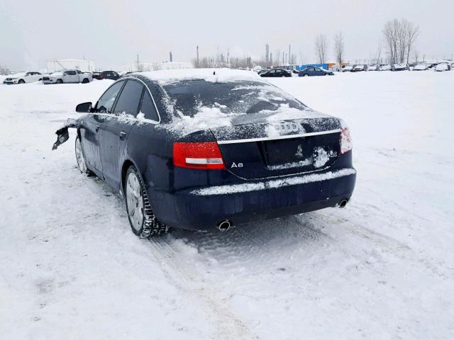 WAUDV64F88N113243 - 2008 AUDI A6 4.2 QUA BLUE photo 3