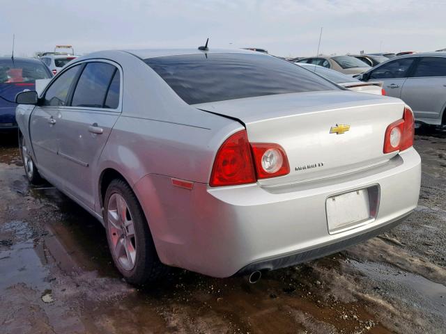 1G1ZC5EB7AF117135 - 2010 CHEVROLET MALIBU 1LT SILVER photo 3