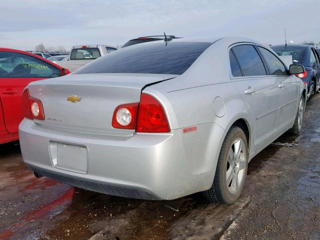 1G1ZC5EB7AF117135 - 2010 CHEVROLET MALIBU 1LT SILVER photo 4