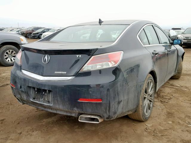 19UUA8F39EA002489 - 2014 ACURA TL SE BLACK photo 4