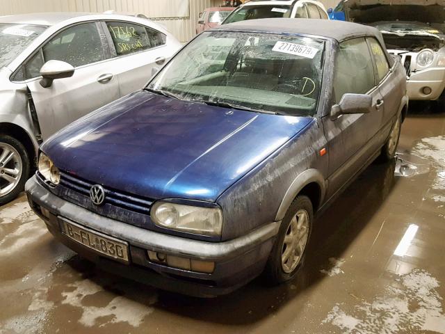 WVWZZZ1EZRK017264 - 1994 VOLKSWAGEN CABRIO BLUE photo 2