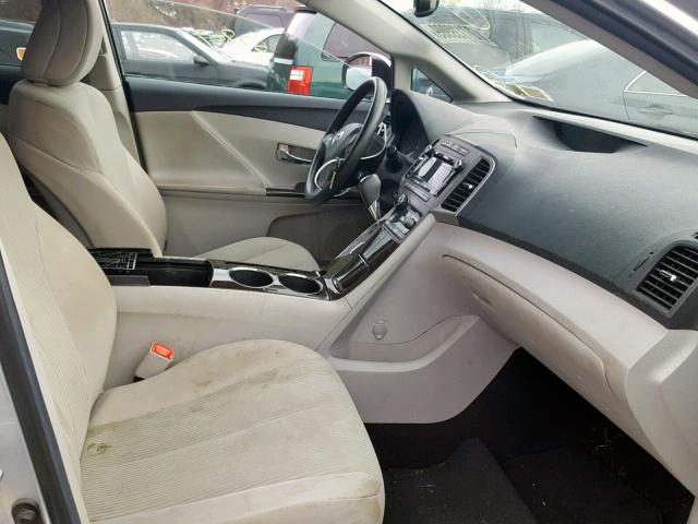 4T3ZA3BB3AU035312 - 2010 TOYOTA VENZA BASE SILVER photo 5