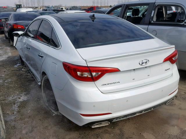 5NPE34AF1FH078452 - 2015 HYUNDAI SONATA SPO WHITE photo 3