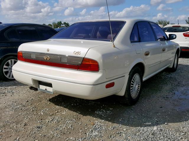 JNKNG01D9TM402954 - 1996 INFINITI Q45 WHITE photo 4