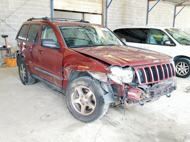 1J8GR48K17C687783 - 2007 JEEP GRAND CHER BURGUNDY photo 1