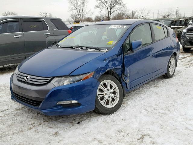 JHMZE2H75BS009577 - 2011 HONDA INSIGHT EX BLUE photo 2