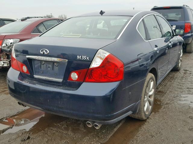 JNKAY01F07M453312 - 2007 INFINITI M35 BLUE photo 4