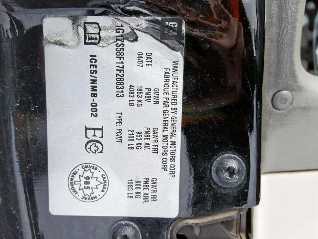 1G1ZS58F17F288313 - 2007 CHEVROLET MALIBU LS BLACK photo 10