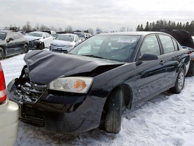 1G1ZS58F17F288313 - 2007 CHEVROLET MALIBU LS BLACK photo 2