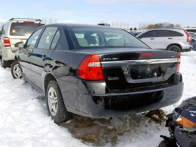 1G1ZS58F17F288313 - 2007 CHEVROLET MALIBU LS BLACK photo 3