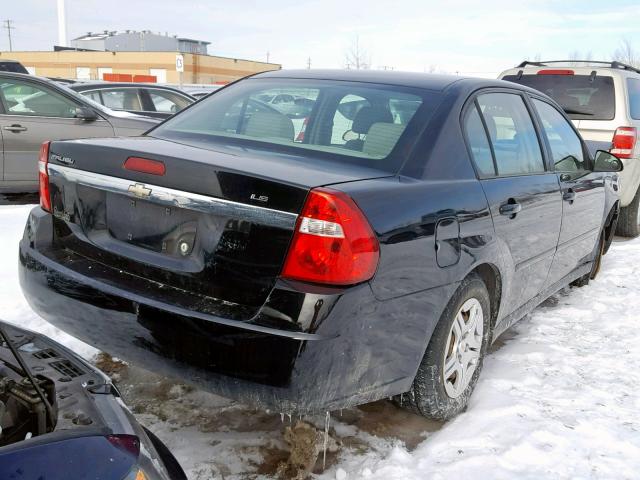 1G1ZS58F17F288313 - 2007 CHEVROLET MALIBU LS BLACK photo 4