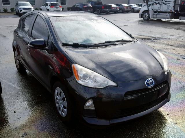 JTDKDTB37C1506266 - 2012 TOYOTA PRIUS C BLACK photo 1