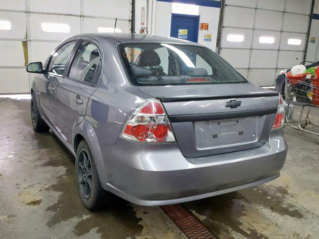 KL1TD5DE0BB221083 - 2011 CHEVROLET AVEO LS SILVER photo 3