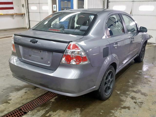 KL1TD5DE0BB221083 - 2011 CHEVROLET AVEO LS SILVER photo 4